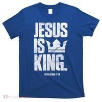 Jesus Is King Christian Bible Scripture Quote Gift T-Shirt thumb 0