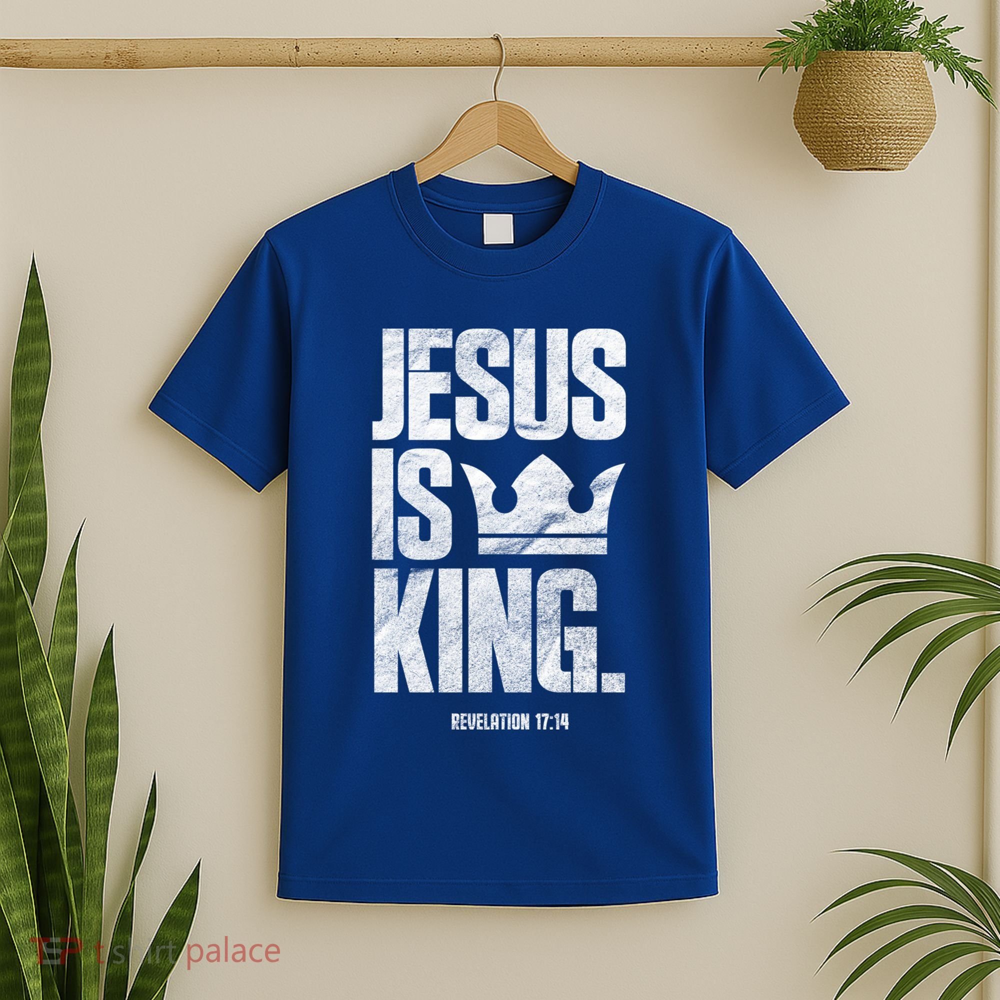 Jesus Is King Christian Bible Scripture Quote Gift T-Shirt