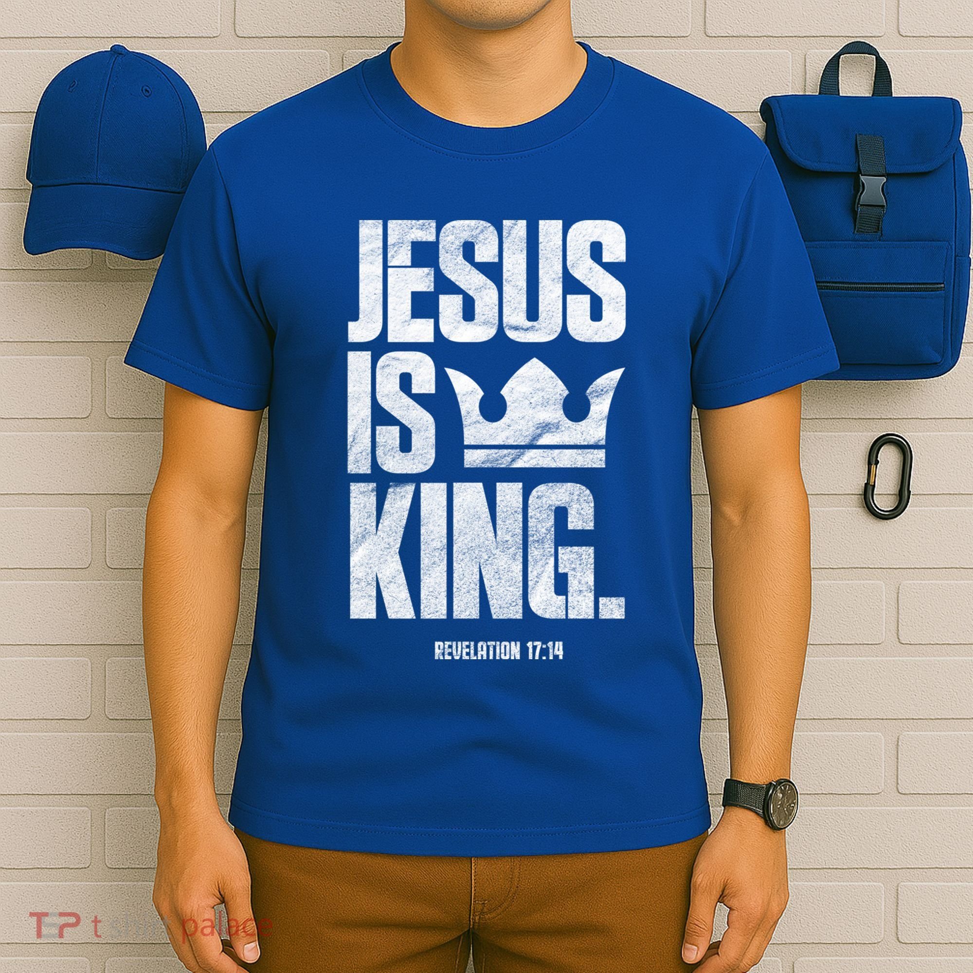 Jesus Is King Christian Bible Scripture Quote Gift T-Shirt