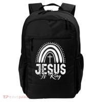 Jesus Is King Subtle Christian Minimalist Religious Backpack thumb 0