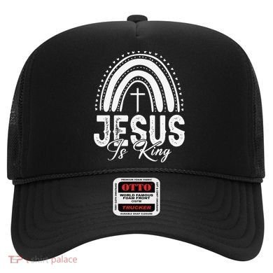 Jesus Is King Subtle Christian Minimalist Religious Hat