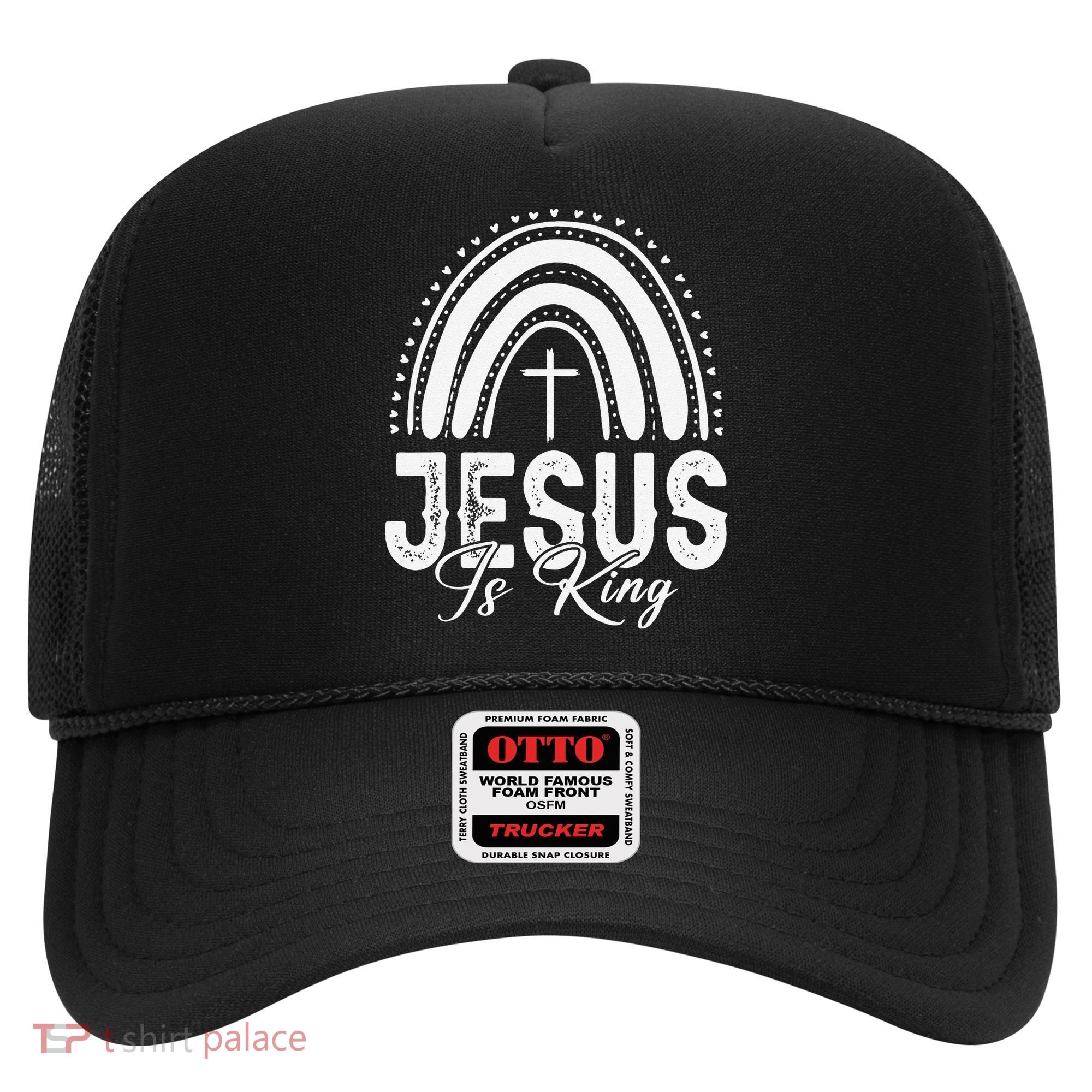 Jesus Is King Subtle Christian Minimalist Religious Hat