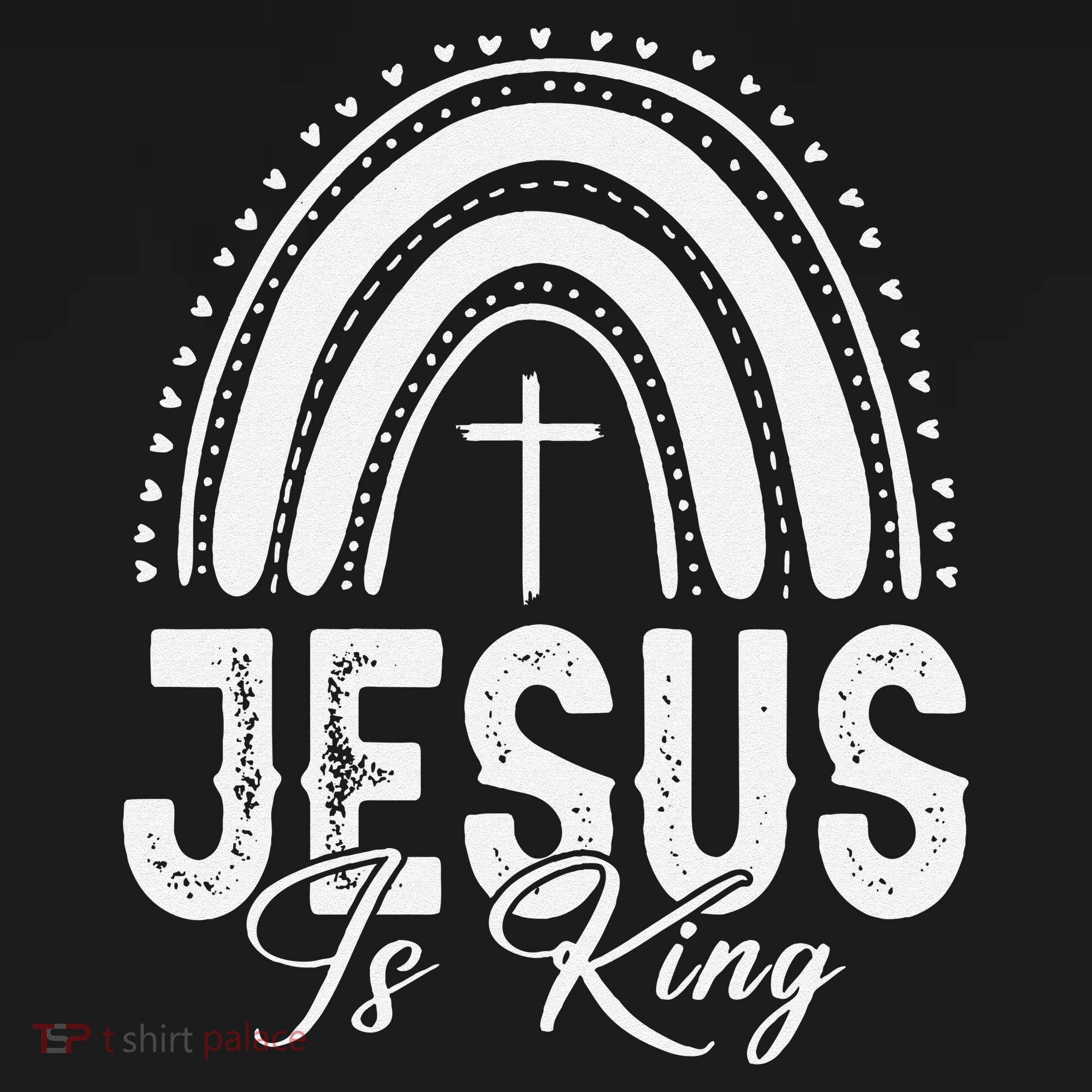 Jesus Is King Subtle Christian Minimalist Religious Kids Long Sleeve Shirt