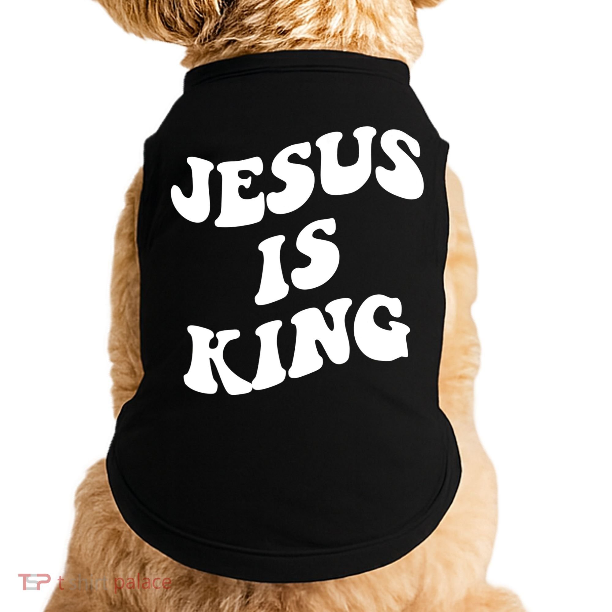 Jesus Is King Aesthetic Trendy Doggie Tank