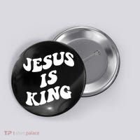 Jesus Is King Aesthetic Trendy Button thumb 0