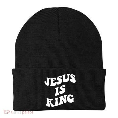 Jesus Is King Aesthetic Trendy Beanie