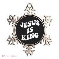 Jesus Is King Aesthetic Trendy Ornament thumb 0