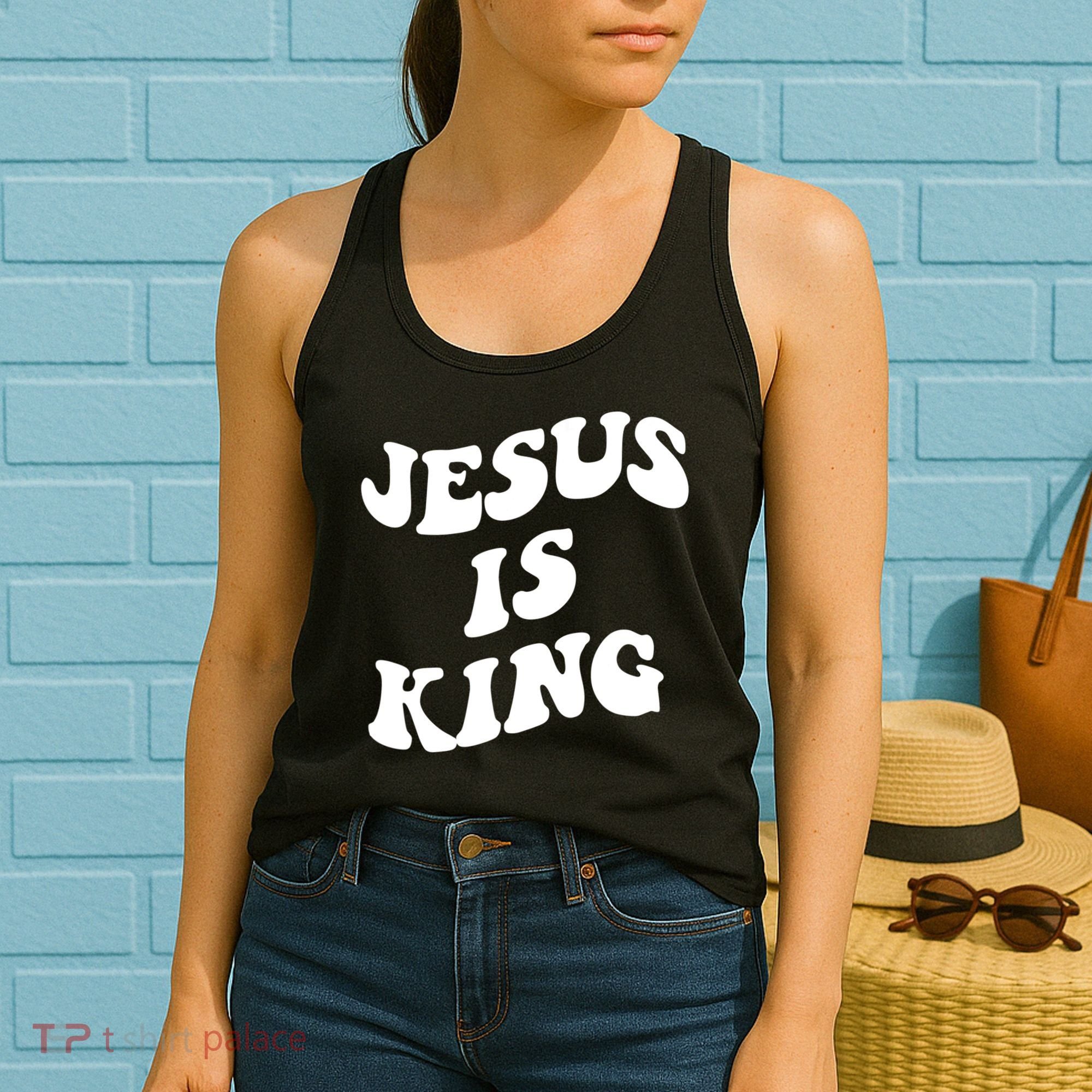 Jesus Is King Aesthetic Trendy Women's Tank Top