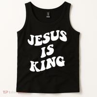 Jesus Is King Aesthetic Trendy Tank Top thumb 2
