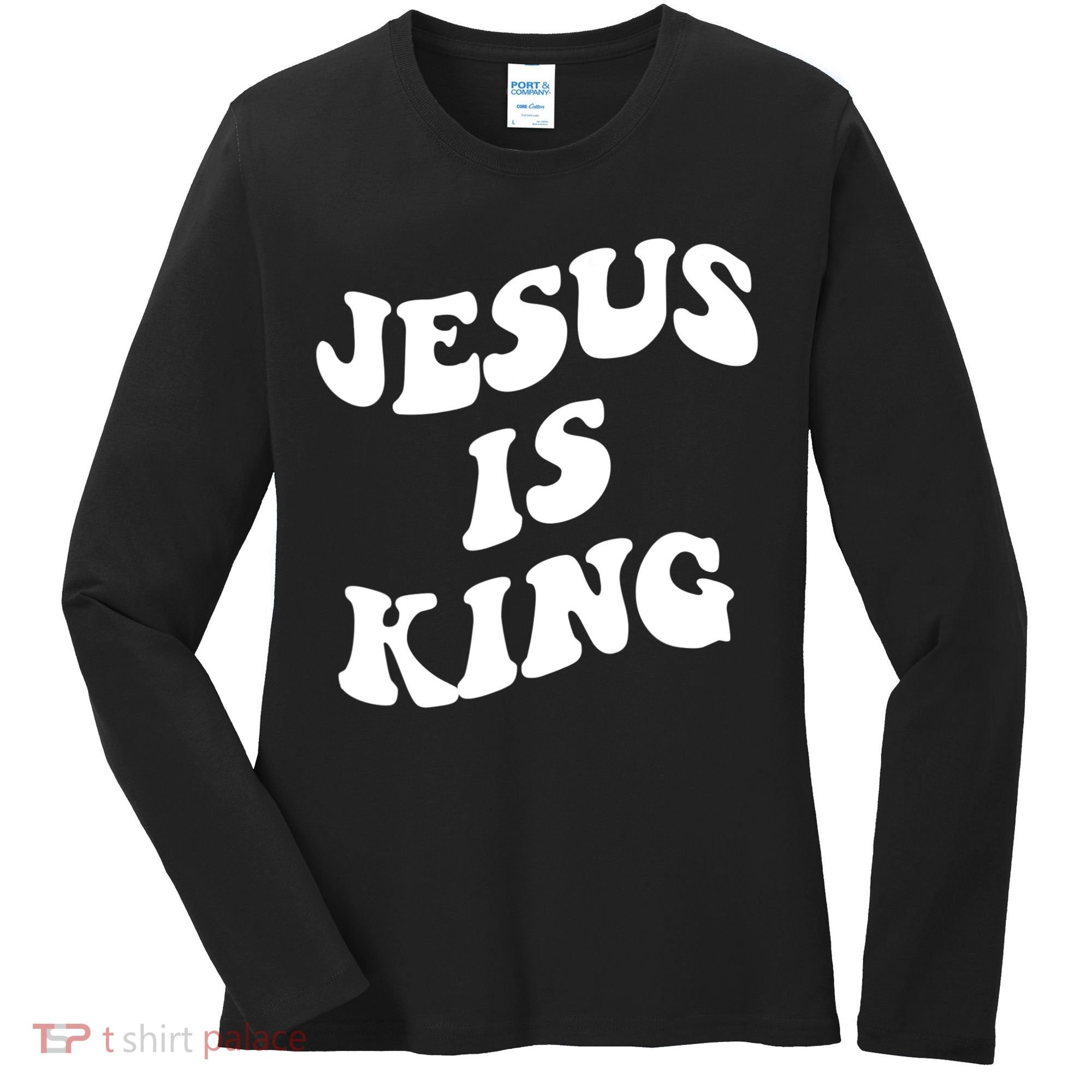 Jesus Is King Aesthetic Trendy Women's Long Sleeve Shirt