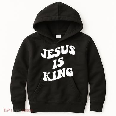 Jesus Is King Aesthetic Trendy Kids Hoodie