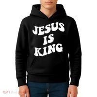 Jesus Is King Aesthetic Trendy Kids Hoodie thumb 4
