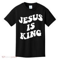 Jesus Is King Aesthetic Trendy Kids T-Shirt thumb 0