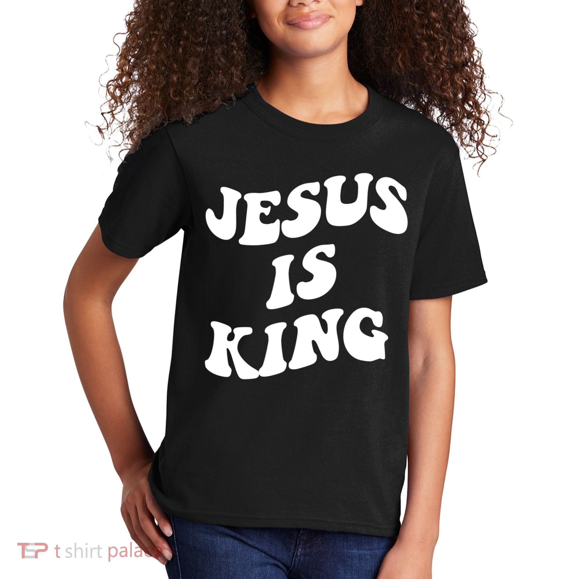 Jesus Is King Aesthetic Trendy Kids T-Shirt
