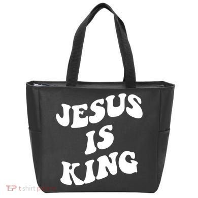 Jesus Is King Aesthetic Trendy Tote Bag