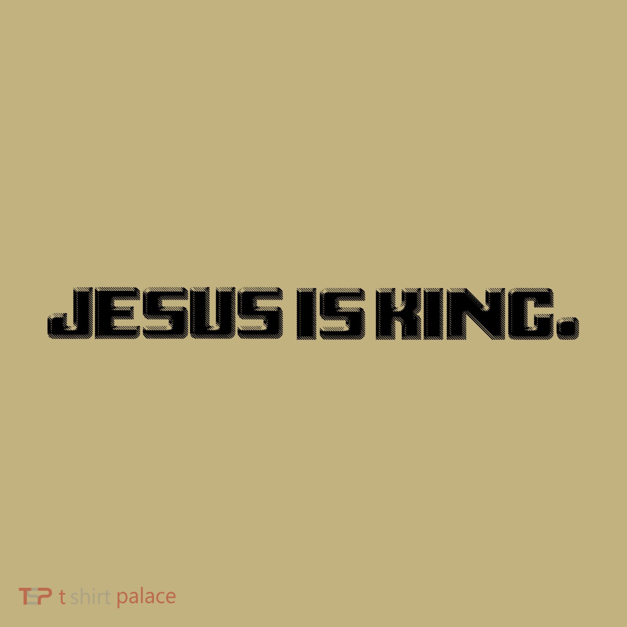 Jesus Is King. King Of Kings: Minimalist Faith Christian Catholic T-Shirt