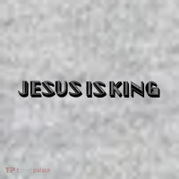 Jesus Is King. Embossed Minimalist Faith Christian Catholic T-Shirt thumb 7