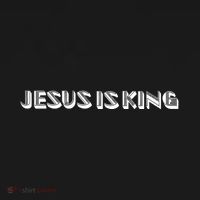 Jesus Is King. Embossed Minimalist Faith Christian Catholic Women's Tank Top thumb 5