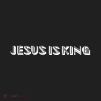 Jesus Is King. Embossed Minimalist Faith Christian Catholic Golf Towel thumb 3