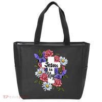 Jesus Is King Jesus Christian Tote Bag thumb 0