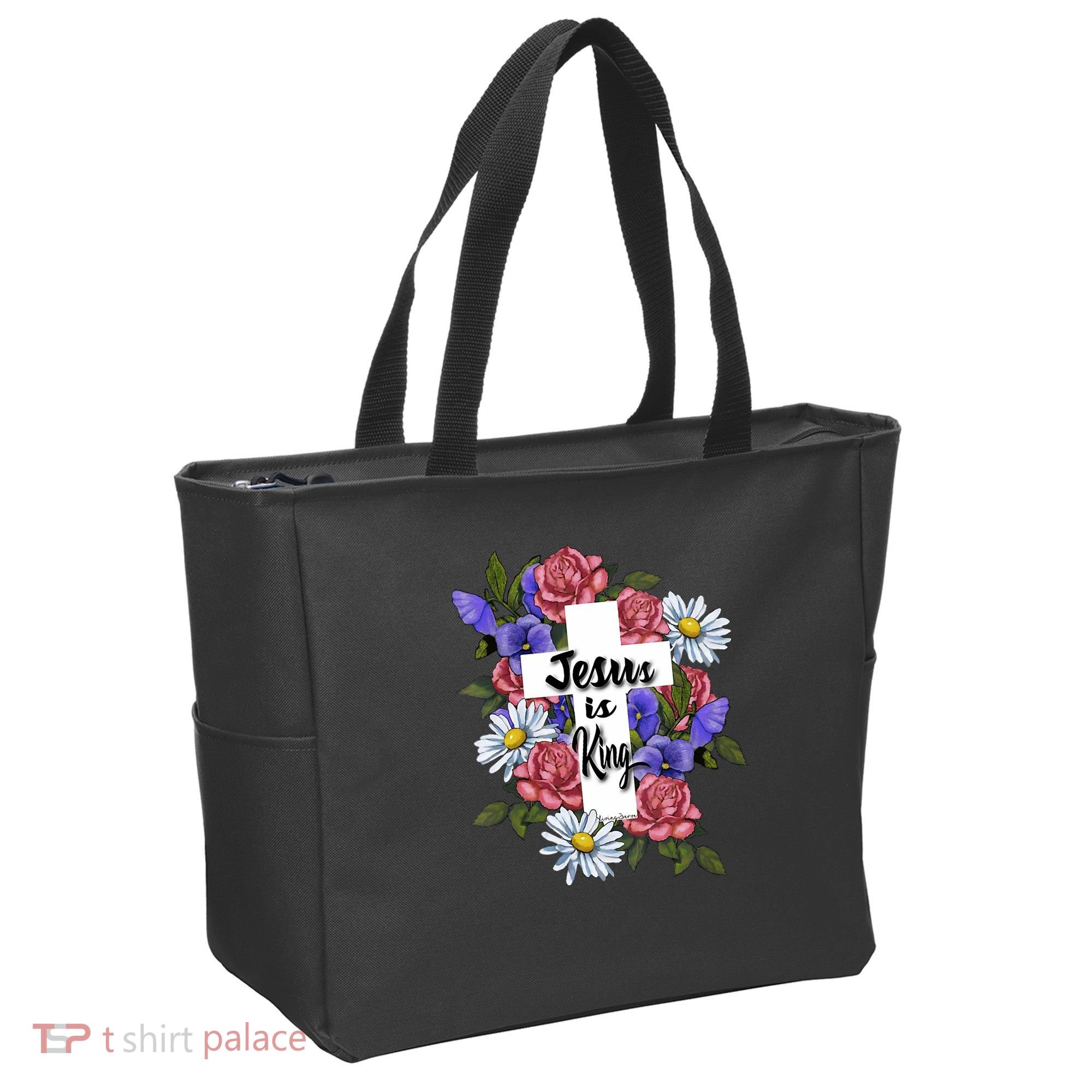 Jesus Is King Jesus Christian Tote Bag