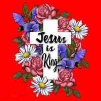 Jesus Is King Jesus Christian Santa Hat thumb 1