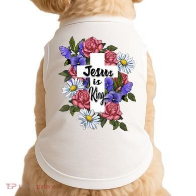 Jesus Is King Jesus Christian Doggie Tank