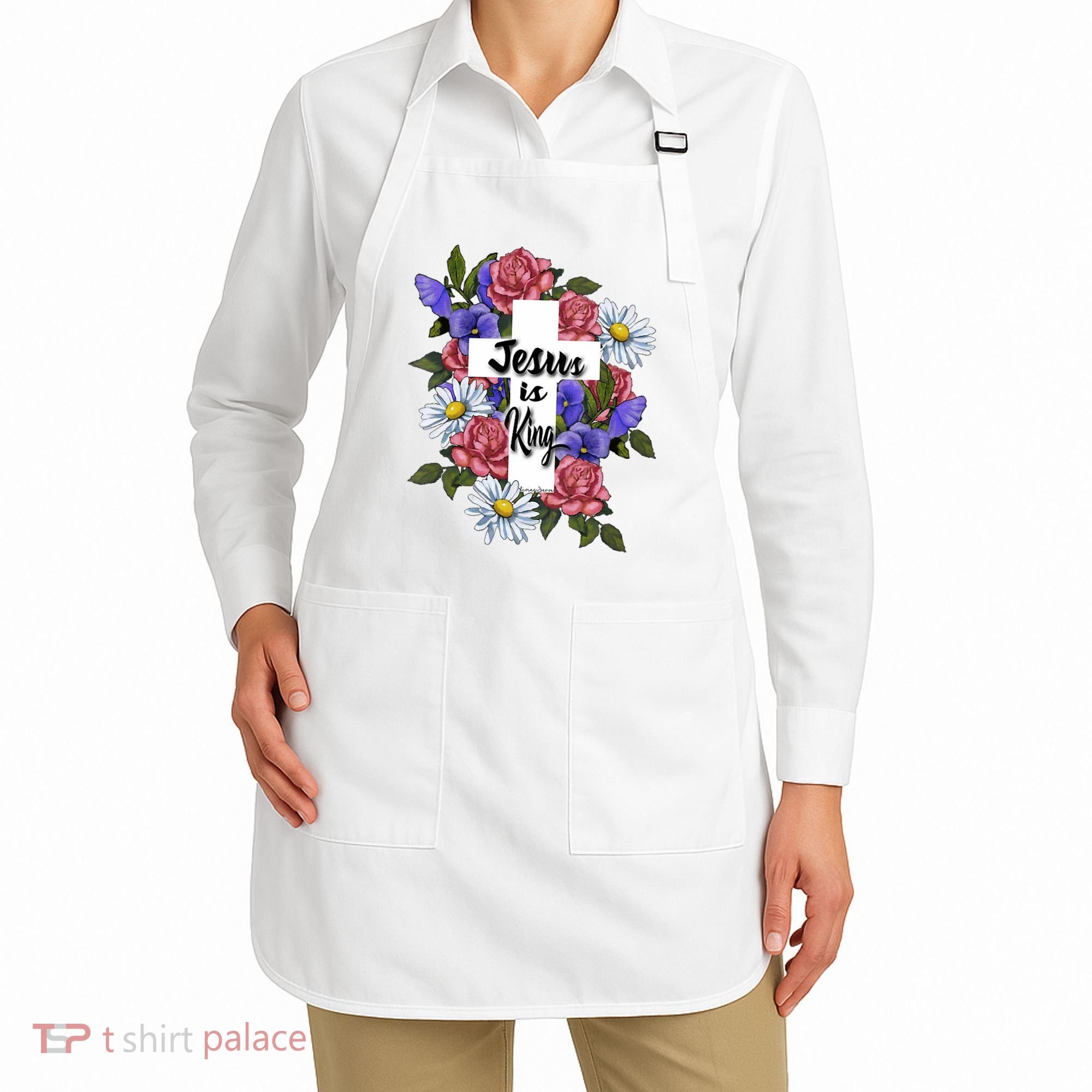 Jesus Is King Jesus Christian Apron