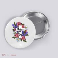 Jesus Is King Jesus Christian Button thumb 0