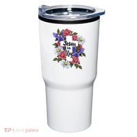 Jesus Is King Jesus Christian Tumbler thumb 0