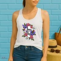 Jesus Is King Jesus Christian Women's Tank Top thumb 2