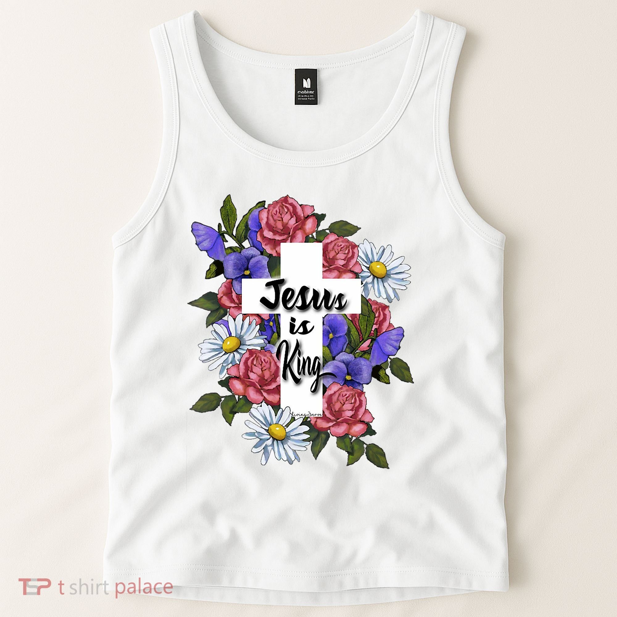 Jesus Is King Jesus Christian Tank Top