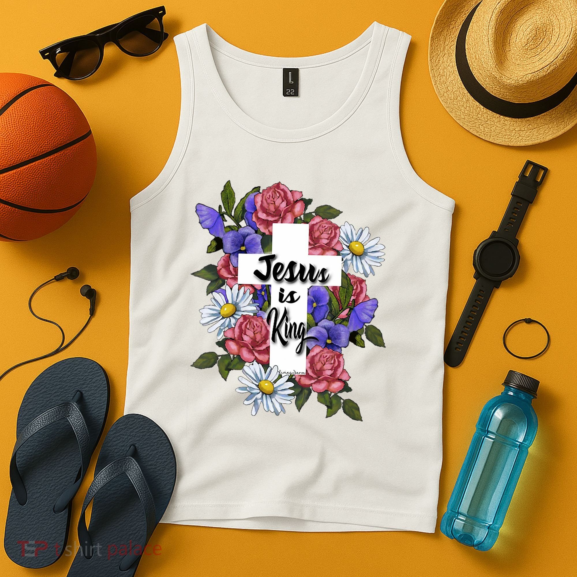 Jesus Is King Jesus Christian Tank Top