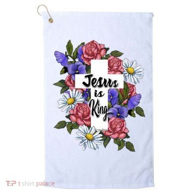 Jesus Is King Jesus Christian Golf Towel