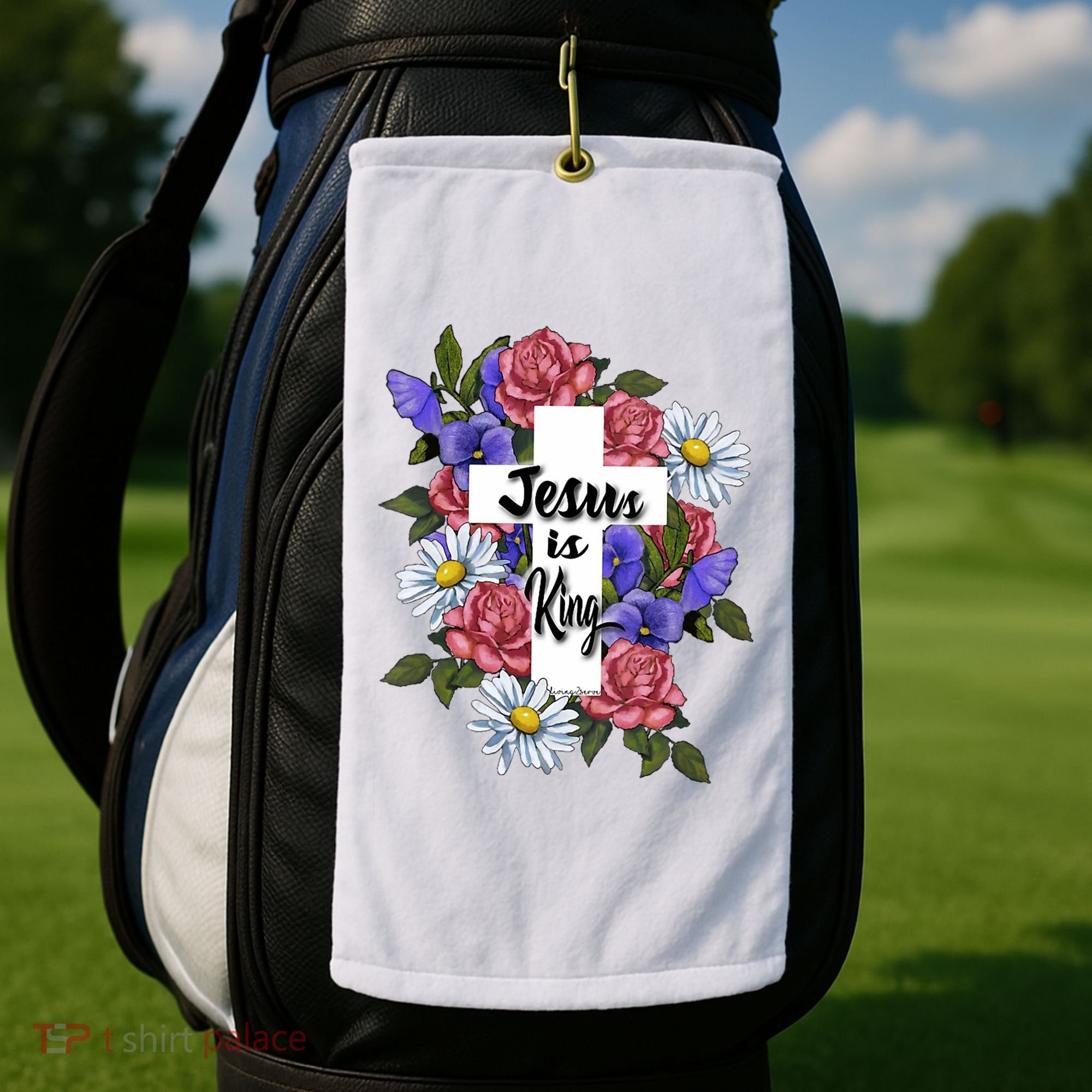 Jesus Is King Jesus Christian Golf Towel