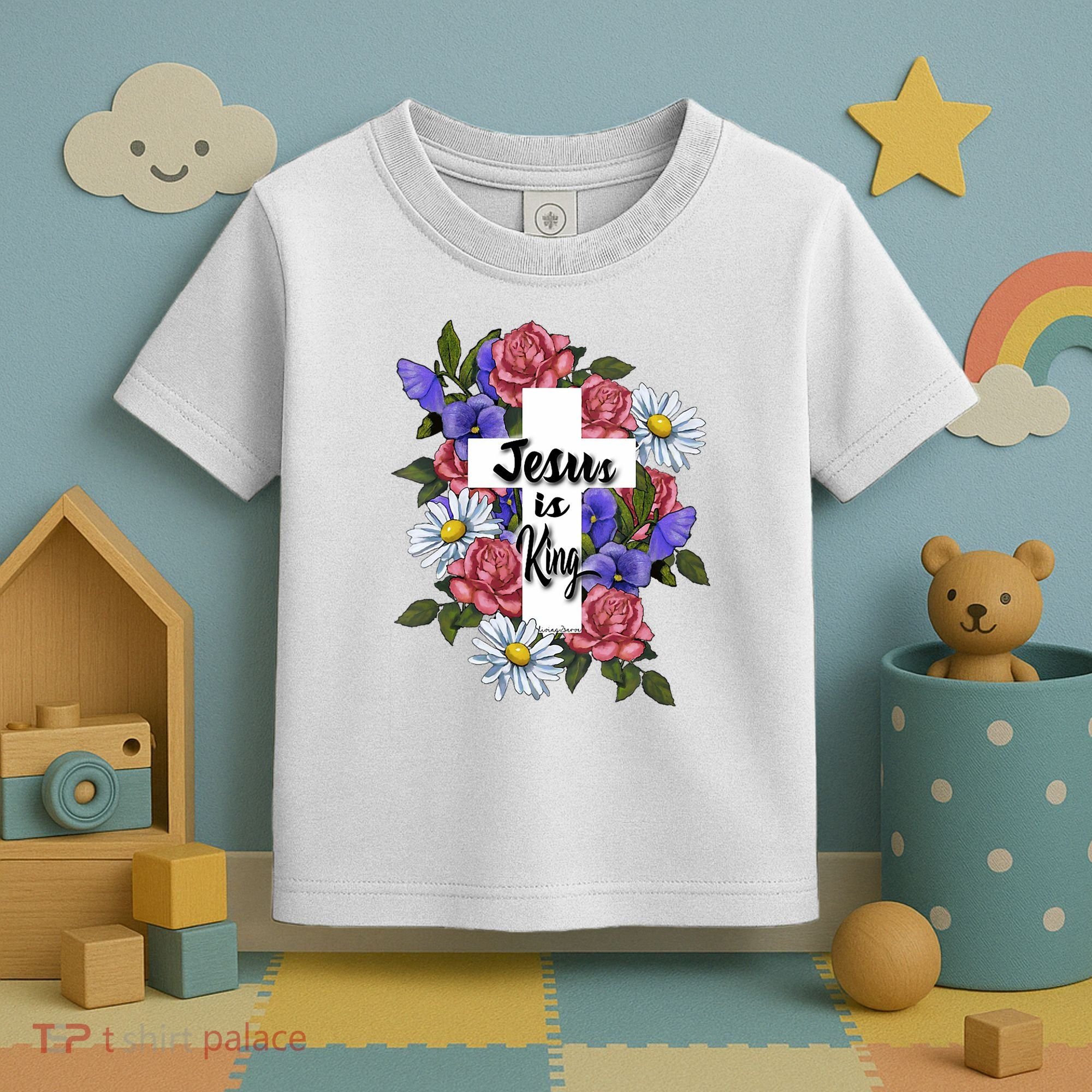 Jesus Is King Jesus Christian Toddler T-Shirt
