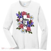 Jesus Is King Jesus Christian Women's Long Sleeve Shirt thumb 0