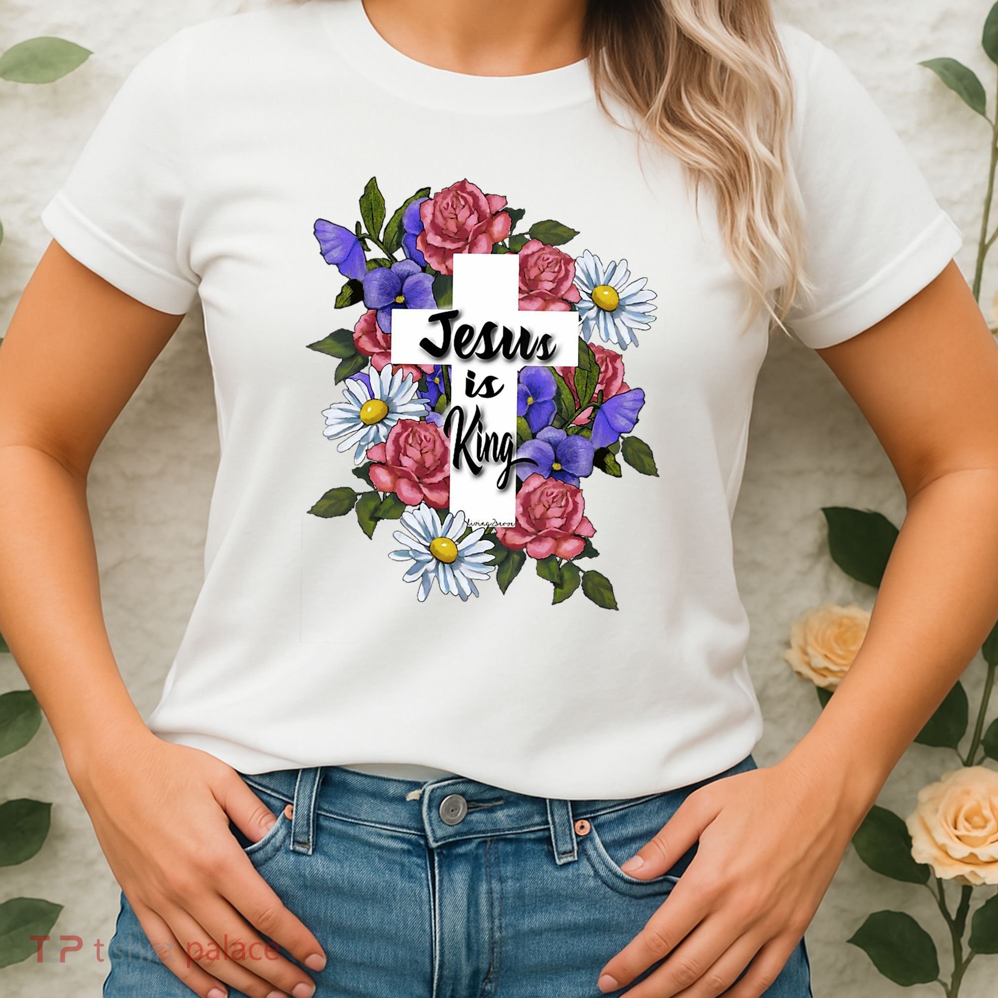 Jesus Is King Jesus Christian Women's T-Shirt
