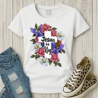 Jesus Is King Jesus Christian Women's T-Shirt thumb 3