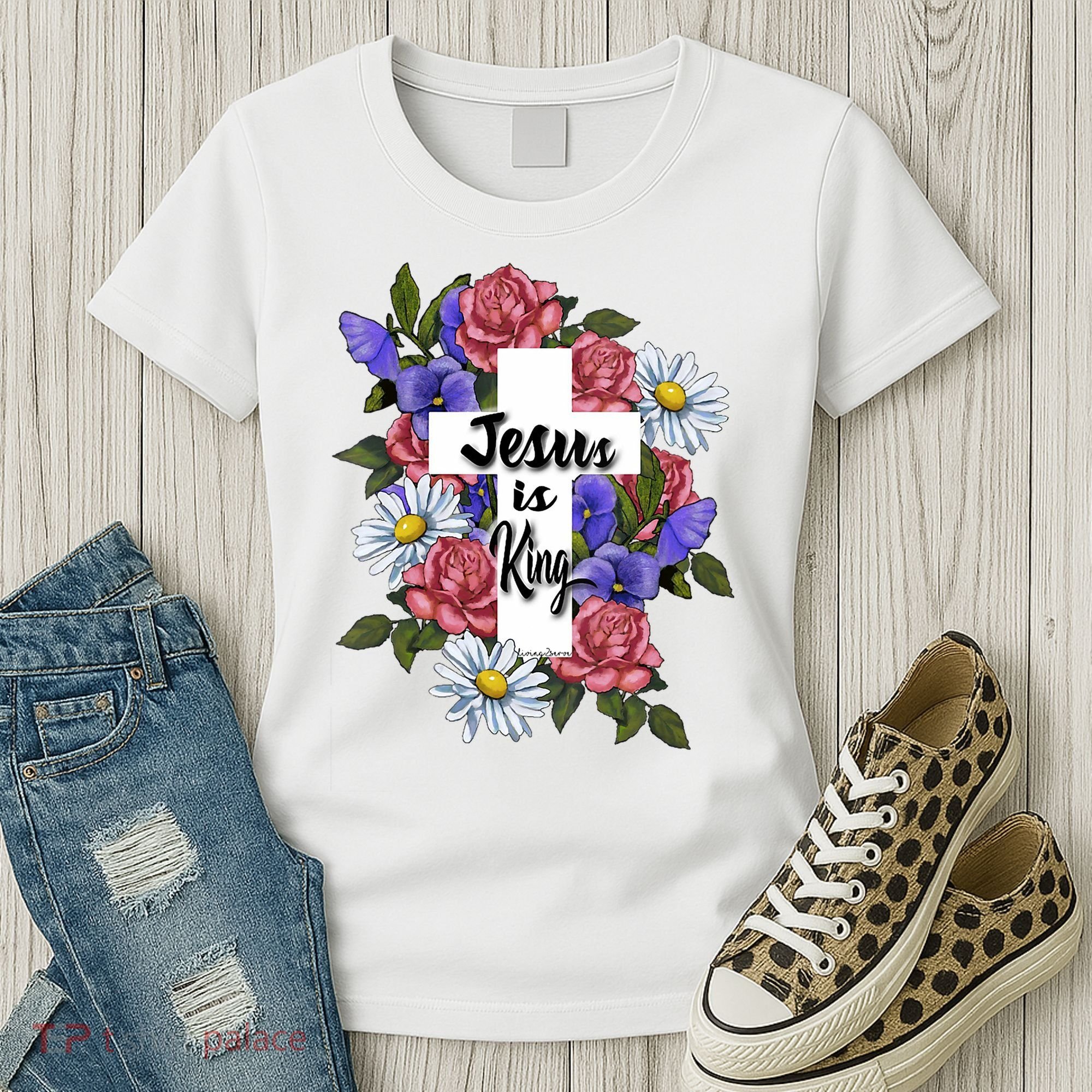 Jesus Is King Jesus Christian Women's T-Shirt