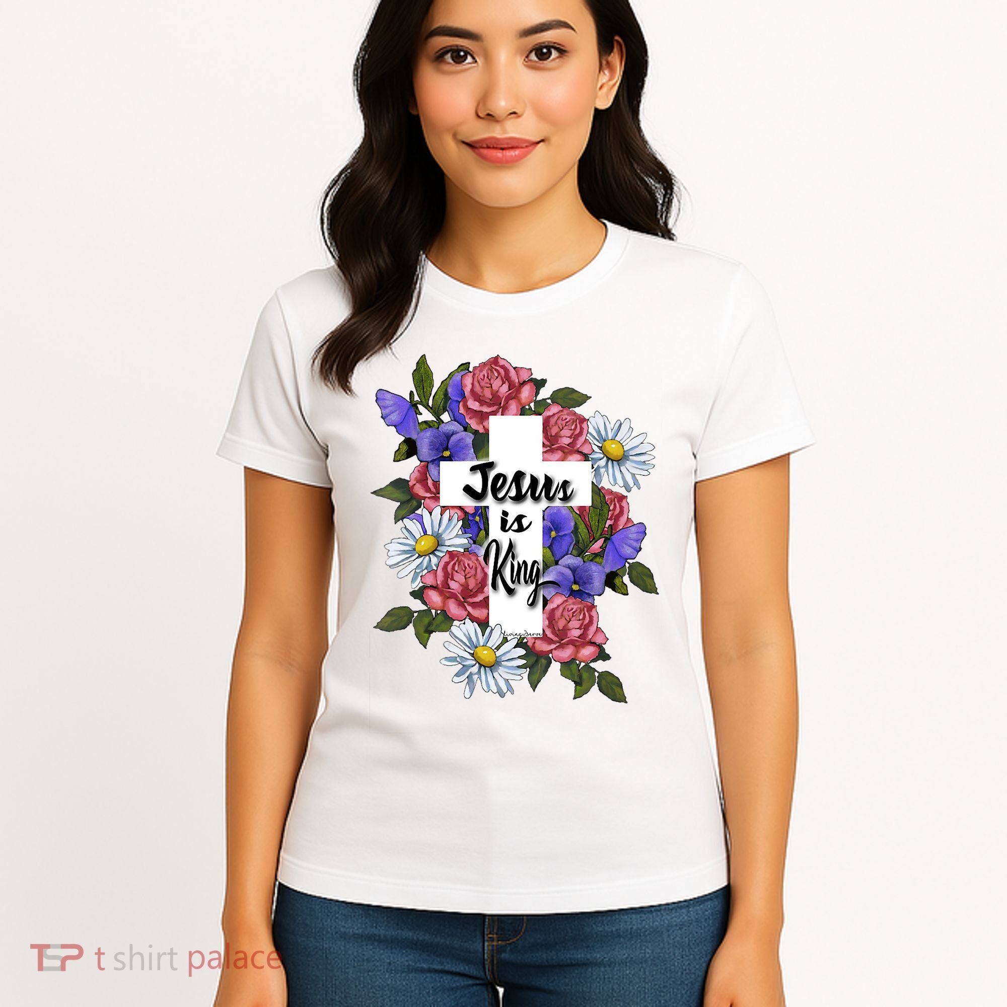 Jesus Is King Jesus Christian Women's T-Shirt