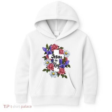 Jesus Is King Jesus Christian Kids Hoodie