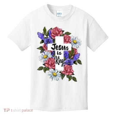 Jesus Is King Jesus Christian Kids T-Shirt