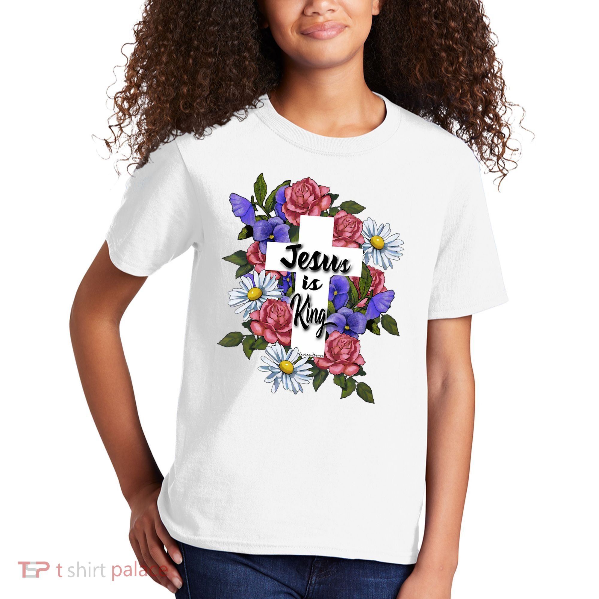 Jesus Is King Jesus Christian Kids T-Shirt
