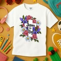 Jesus Is King Jesus Christian Kids T-Shirt thumb 3