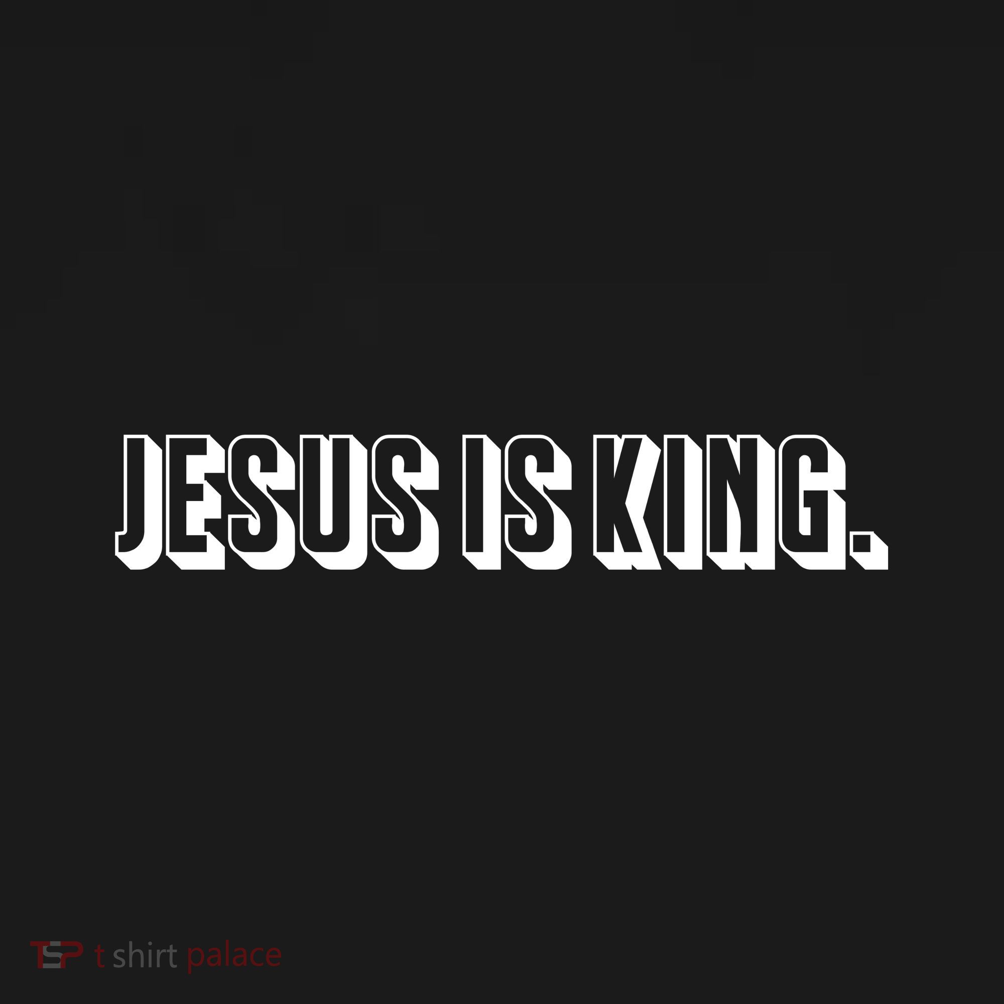 Jesus Is King 3d Simple Font Christian Catholic Christ Women's Tank Top