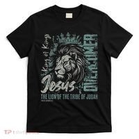 Jesus Is King Lion Of Judah Bible Faith Graphic Christian T-Shirt thumb 0
