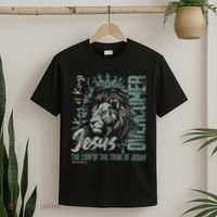Jesus Is King Lion Of Judah Bible Faith Graphic Christian T-Shirt thumb 2