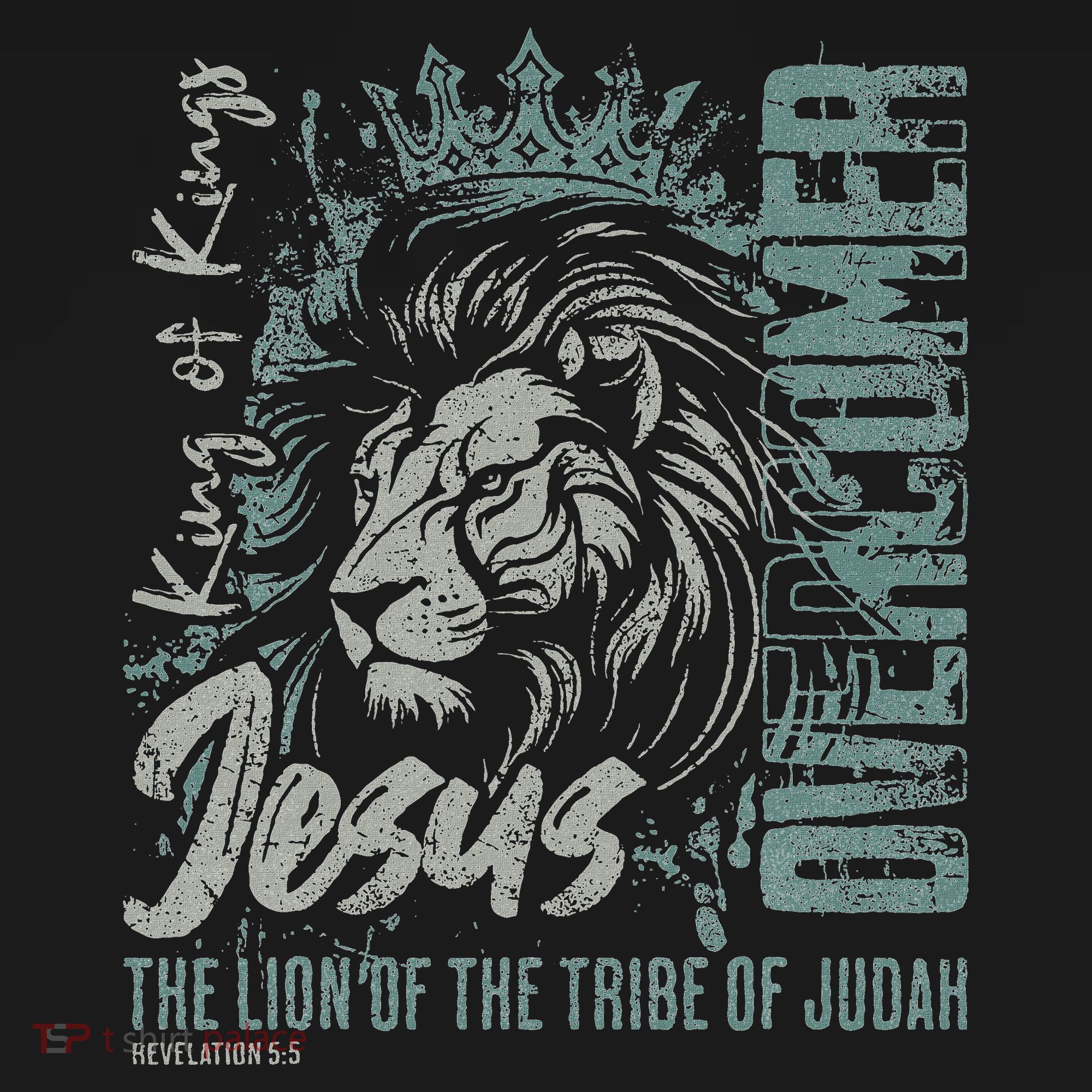 Jesus Is King Lion Of Judah Bible Faith Graphic Christian T-Shirt