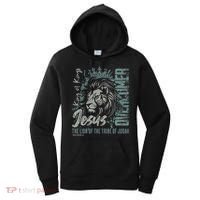 Jesus Is King Lion Of Judah Bible Faith Graphic Christian Women's Hoodie thumb 0